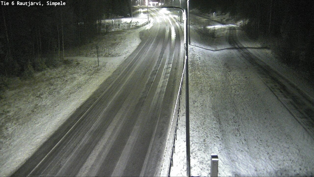 Weather Camera Image Road 6 Rautjärvi, Simpele, Rautjärvi, Etelä-Karjala