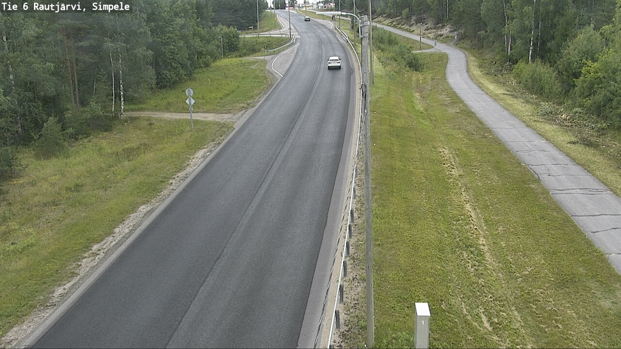 Weather Camera Image Road 6 Rautjärvi, Simpele, Rautjärvi, Etelä-Karjala