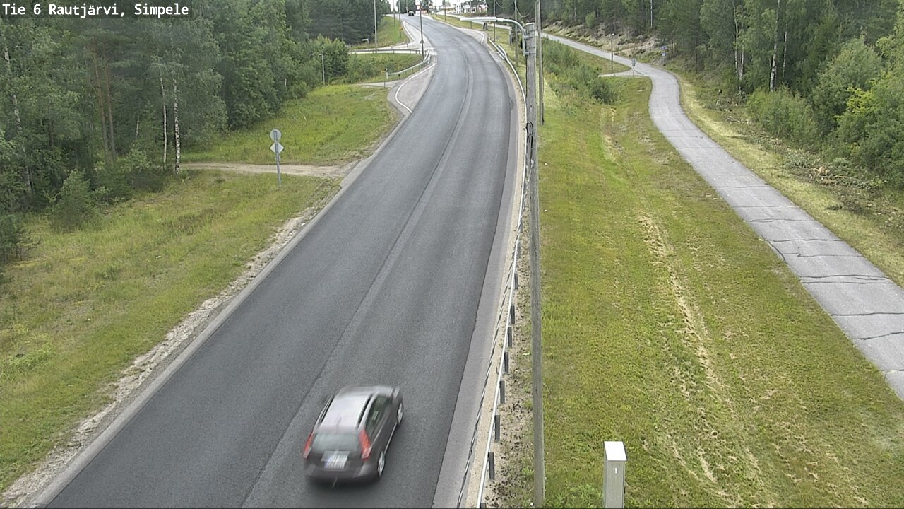 Weather Camera Image Road 6 Rautjärvi, Simpele, Rautjärvi, Etelä-Karjala