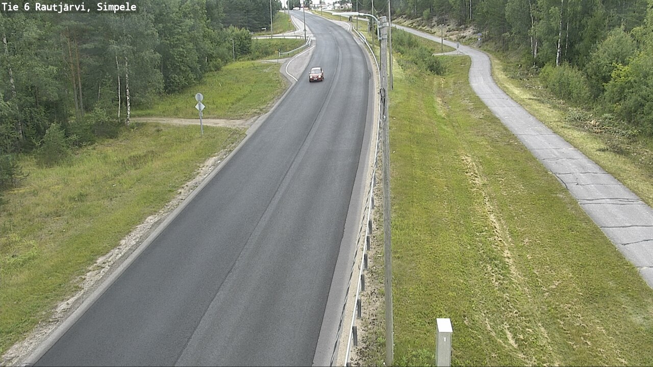 Weather Camera Image Road 6 Rautjärvi, Simpele, Rautjärvi, Etelä-Karjala