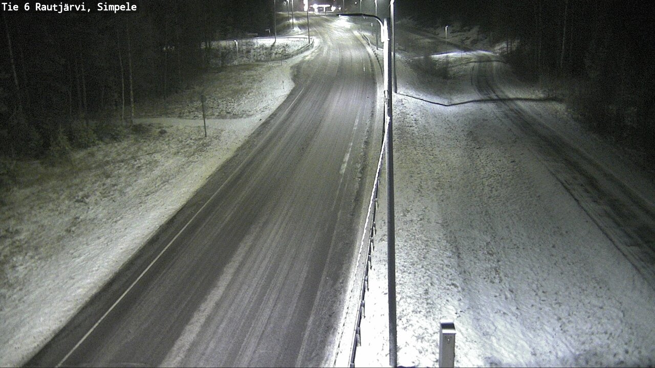 Weather Camera Image Road 6 Rautjärvi, Simpele, Rautjärvi, Etelä-Karjala