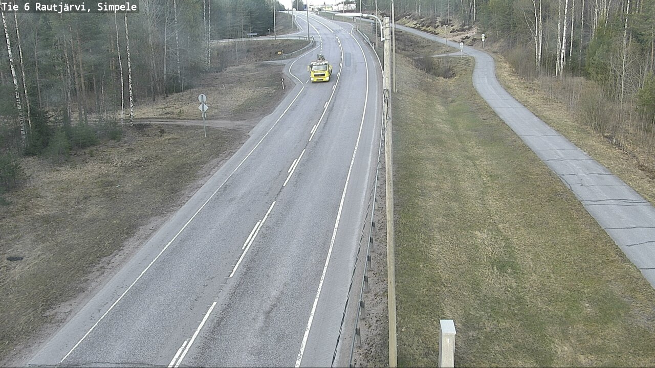 Weather Camera Image Väg 6 Rautjärvi, Simpele, Rautjärvi, Etelä-Karjala