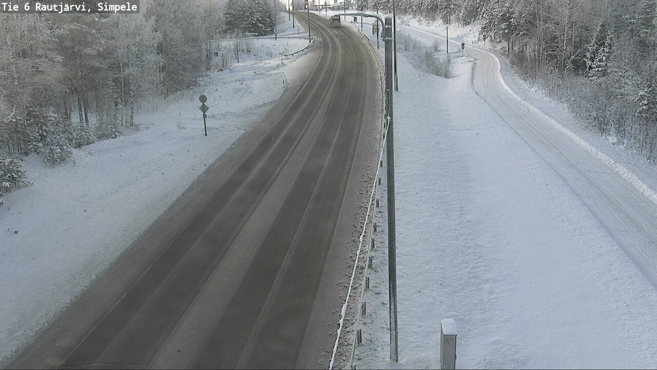 Weather Camera Image Väg 6 Rautjärvi, Simpele, Rautjärvi, Etelä-Karjala