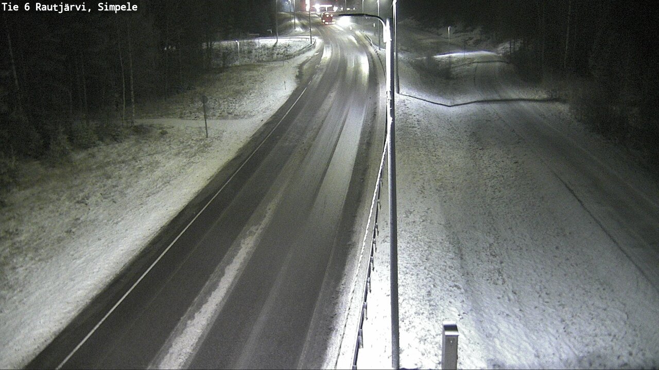 Weather Camera Image Road 6 Rautjärvi, Simpele, Rautjärvi, Etelä-Karjala