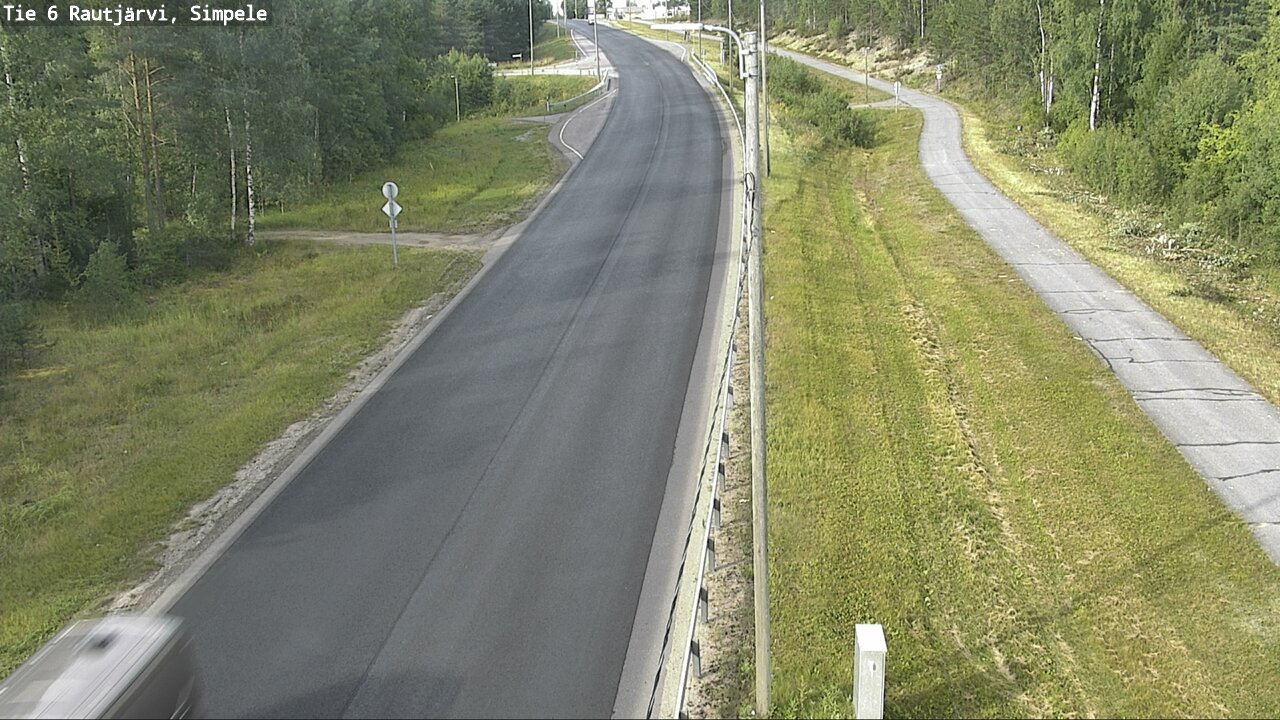 Weather Camera Image Road 6 Rautjärvi, Simpele, Rautjärvi, Etelä-Karjala