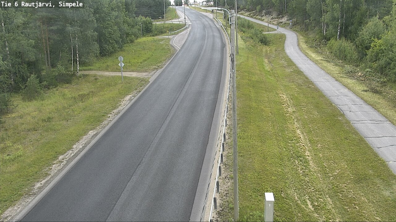 Weather Camera Image Road 6 Rautjärvi, Simpele, Rautjärvi, Etelä-Karjala