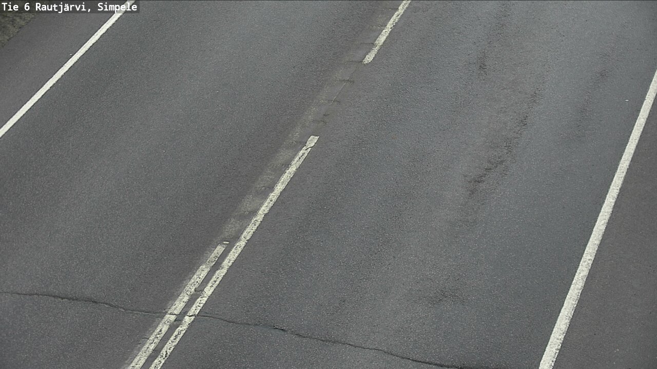 Weather Camera Image Väg 6 Rautjärvi, Simpele, Rautjärvi, Etelä-Karjala