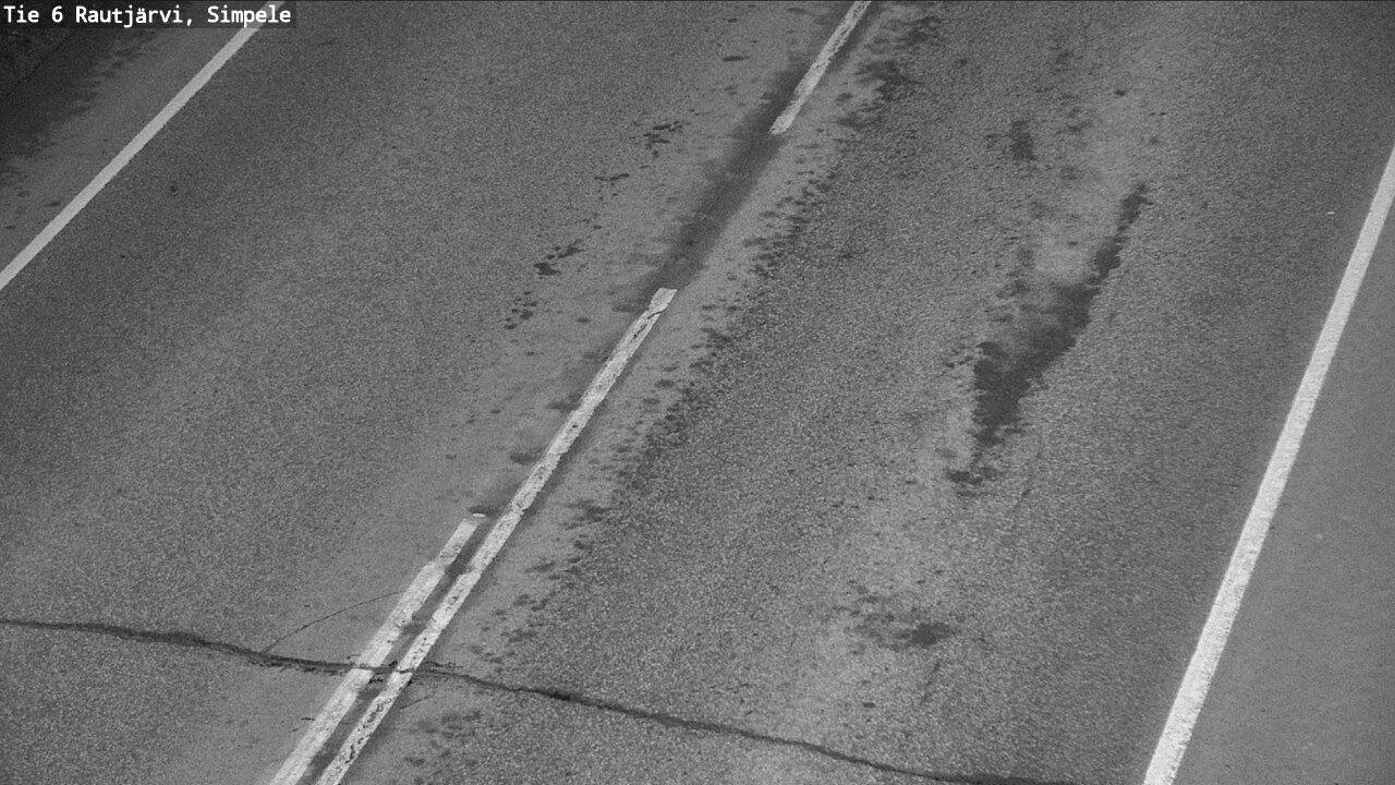 Weather Camera Image Väg 6 Rautjärvi, Simpele, Rautjärvi, Etelä-Karjala