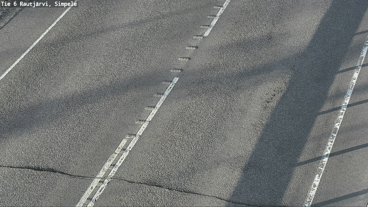 Weather Camera Image Väg 6 Rautjärvi, Simpele, Rautjärvi, Etelä-Karjala