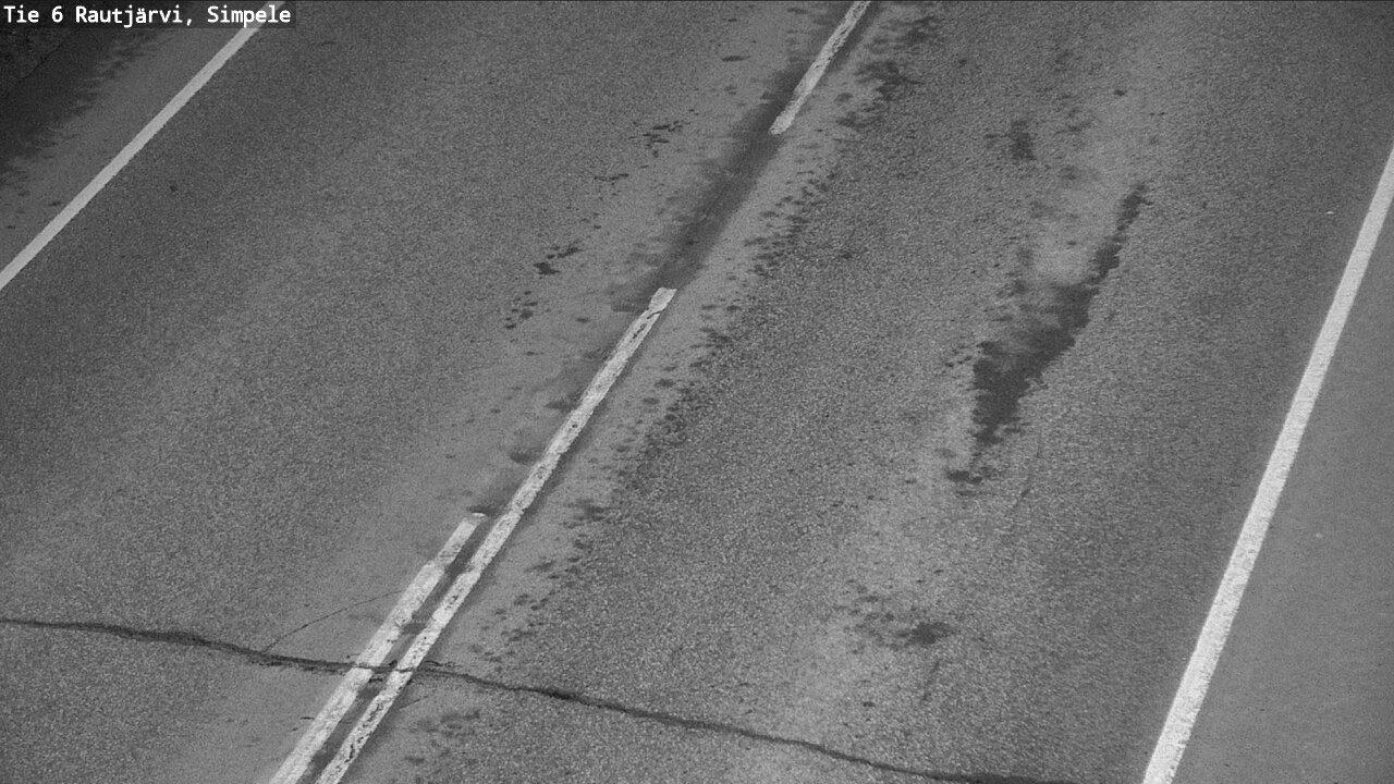 Weather Camera Image Väg 6 Rautjärvi, Simpele, Rautjärvi, Etelä-Karjala