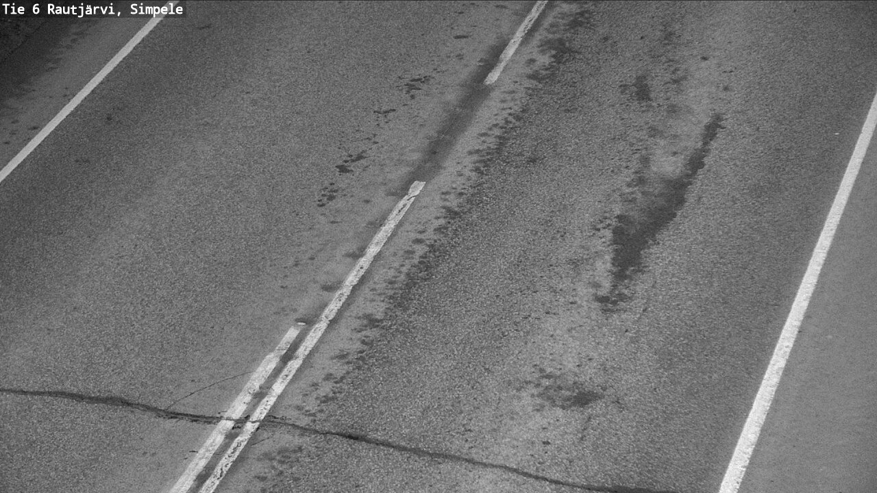Weather Camera Image Väg 6 Rautjärvi, Simpele, Rautjärvi, Etelä-Karjala