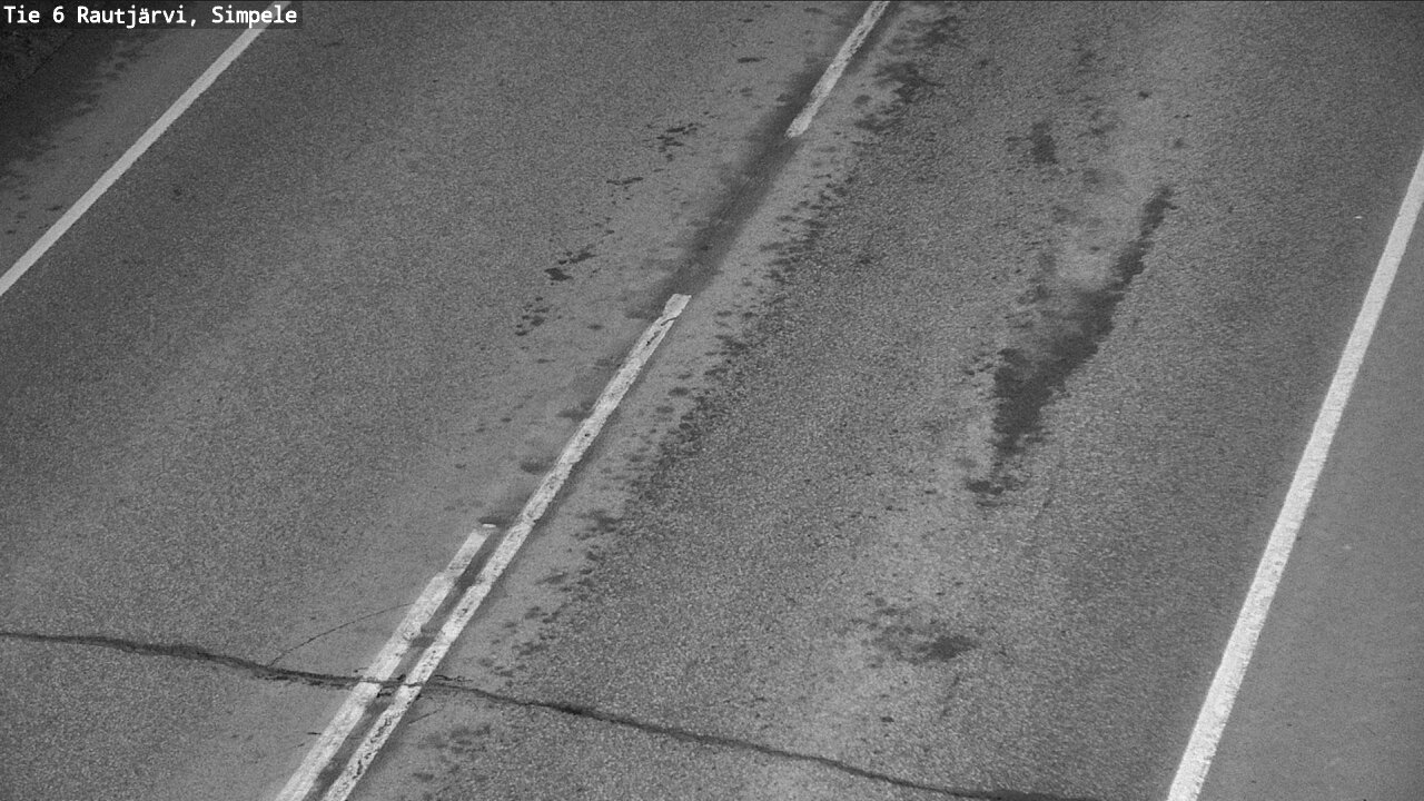 Weather Camera Image Väg 6 Rautjärvi, Simpele, Rautjärvi, Etelä-Karjala