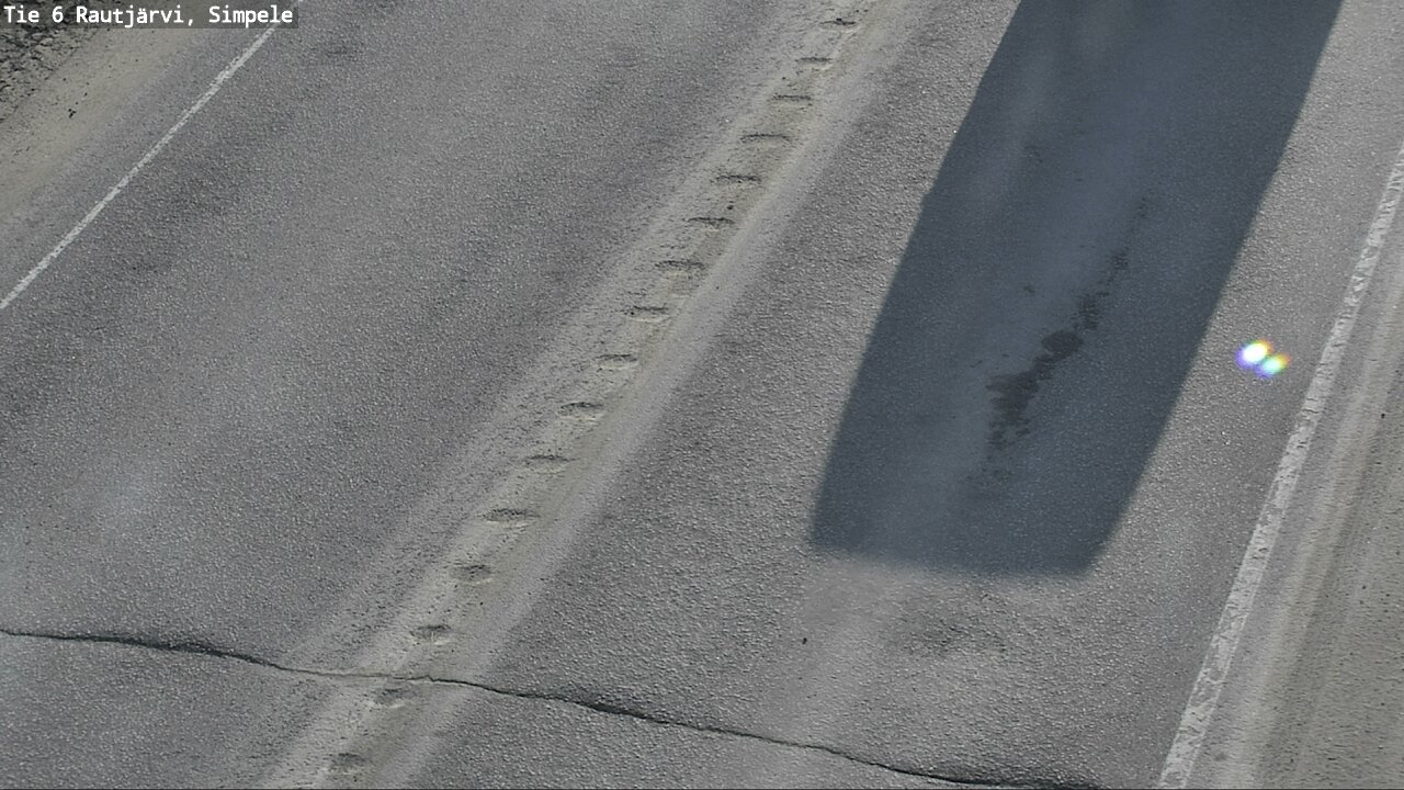 Weather Camera Image Road 6 Rautjärvi, Simpele, Rautjärvi, Etelä-Karjala