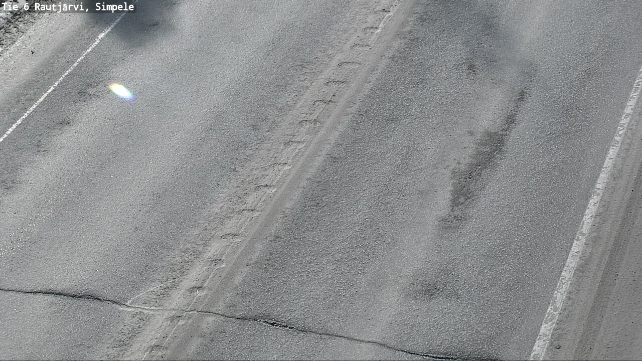Weather Camera Image Väg 6 Rautjärvi, Simpele, Rautjärvi, Etelä-Karjala