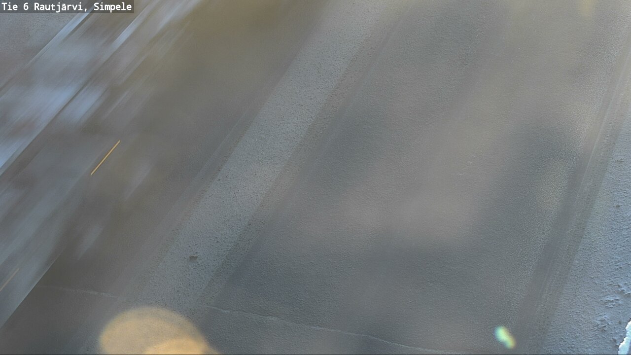 Weather Camera Image Väg 6 Rautjärvi, Simpele, Rautjärvi, Etelä-Karjala