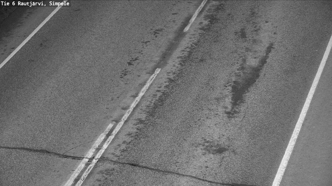 Weather Camera Image Väg 6 Rautjärvi, Simpele, Rautjärvi, Etelä-Karjala