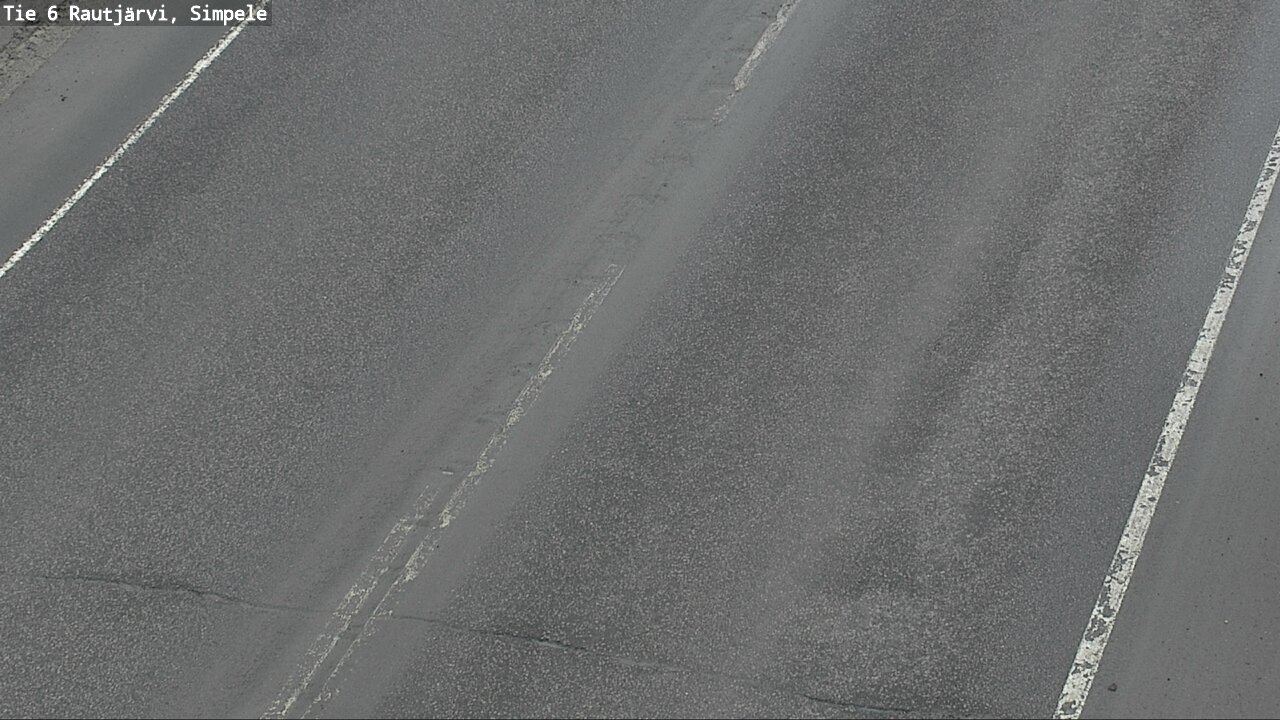 Weather Camera Image Väg 6 Rautjärvi, Simpele, Rautjärvi, Etelä-Karjala