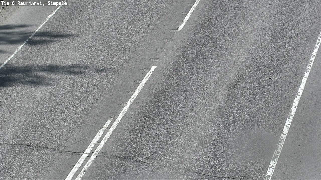 Weather Camera Image Väg 6 Rautjärvi, Simpele, Rautjärvi, Etelä-Karjala