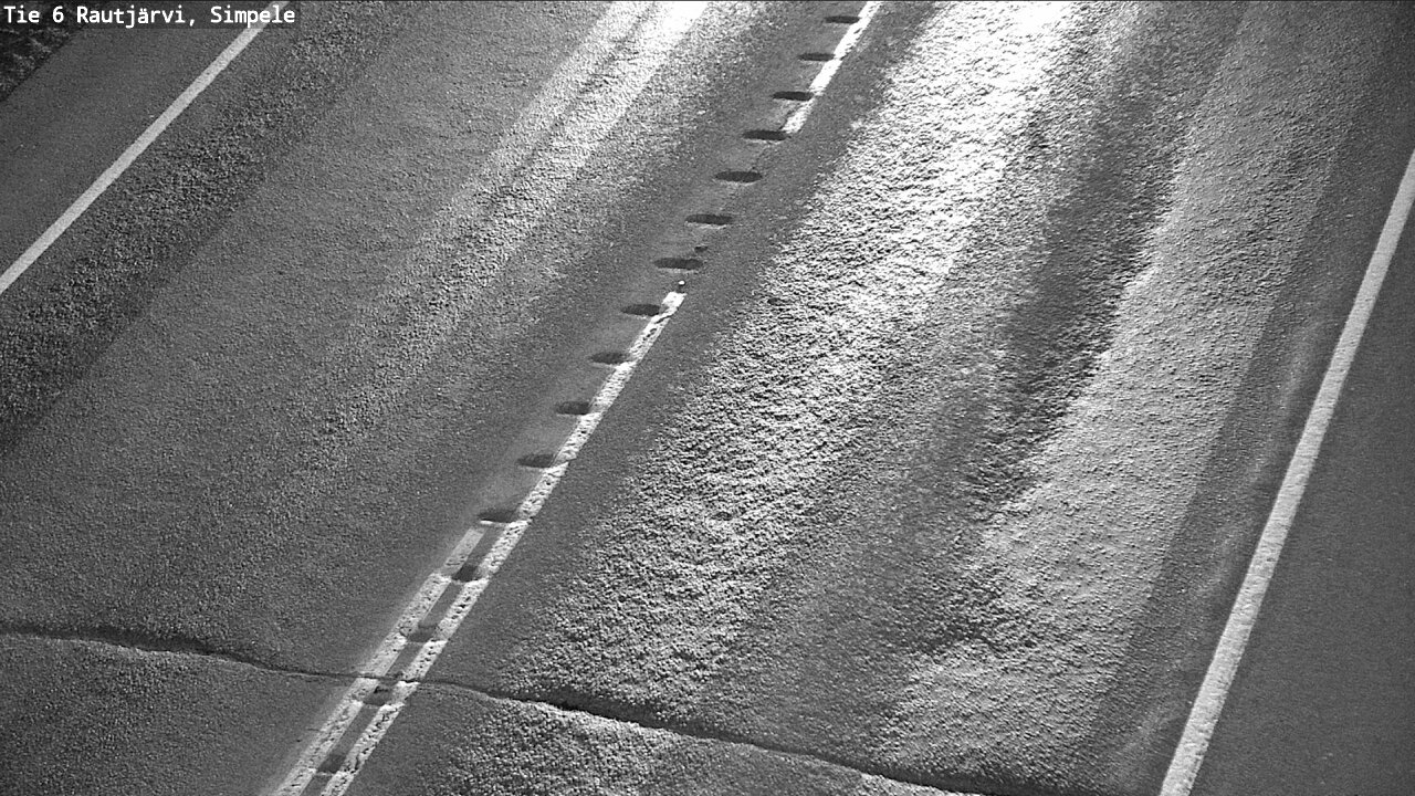 Weather Camera Image Väg 6 Rautjärvi, Simpele, Rautjärvi, Etelä-Karjala