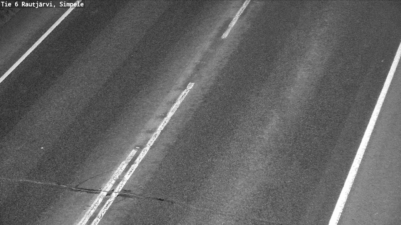 Weather Camera Image Väg 6 Rautjärvi, Simpele, Rautjärvi, Etelä-Karjala