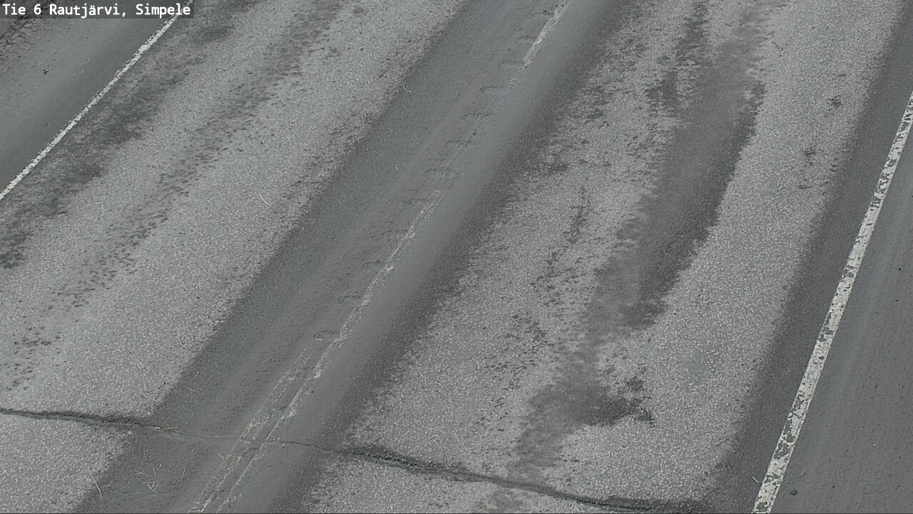 Weather Camera Image Väg 6 Rautjärvi, Simpele, Rautjärvi, Etelä-Karjala