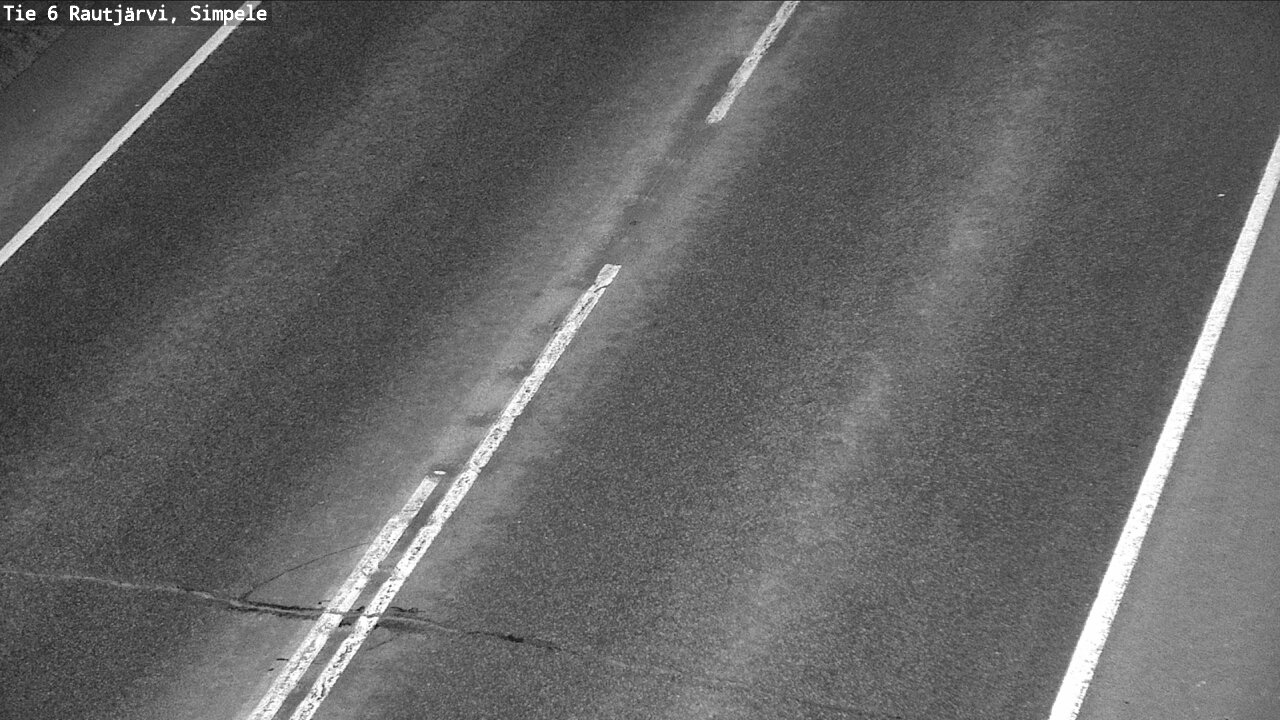 Weather Camera Image Väg 6 Rautjärvi, Simpele, Rautjärvi, Etelä-Karjala