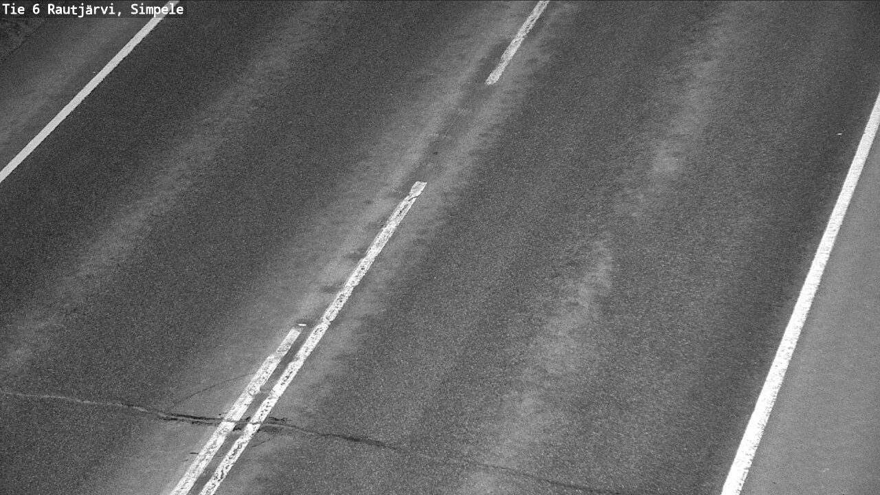 Weather Camera Image Väg 6 Rautjärvi, Simpele, Rautjärvi, Etelä-Karjala