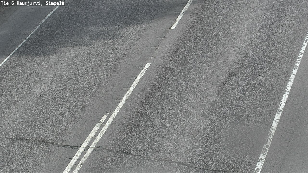 Weather Camera Image Road 6 Rautjärvi, Simpele, Rautjärvi, Etelä-Karjala