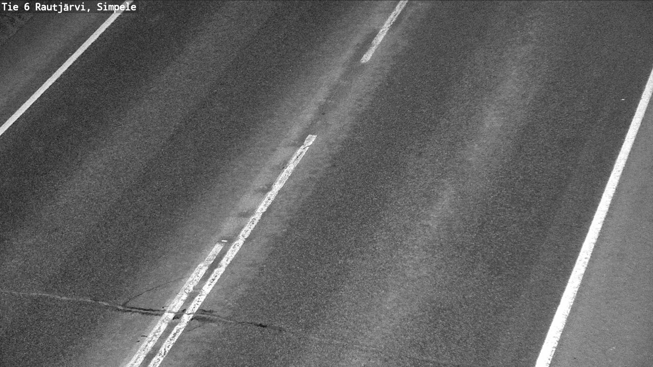 Weather Camera Image Väg 6 Rautjärvi, Simpele, Rautjärvi, Etelä-Karjala