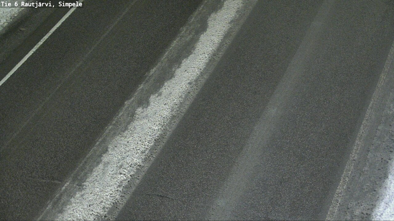 Weather Camera Image Road 6 Rautjärvi, Simpele, Rautjärvi, Etelä-Karjala