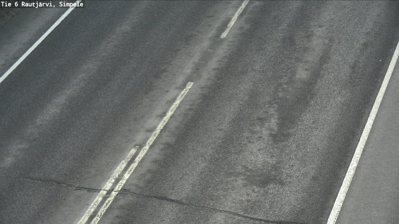 Weather Camera Image Väg 6 Rautjärvi, Simpele, Rautjärvi, Etelä-Karjala