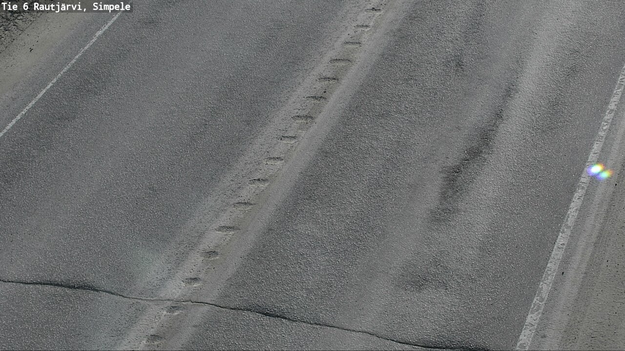 Weather Camera Image Road 6 Rautjärvi, Simpele, Rautjärvi, Etelä-Karjala