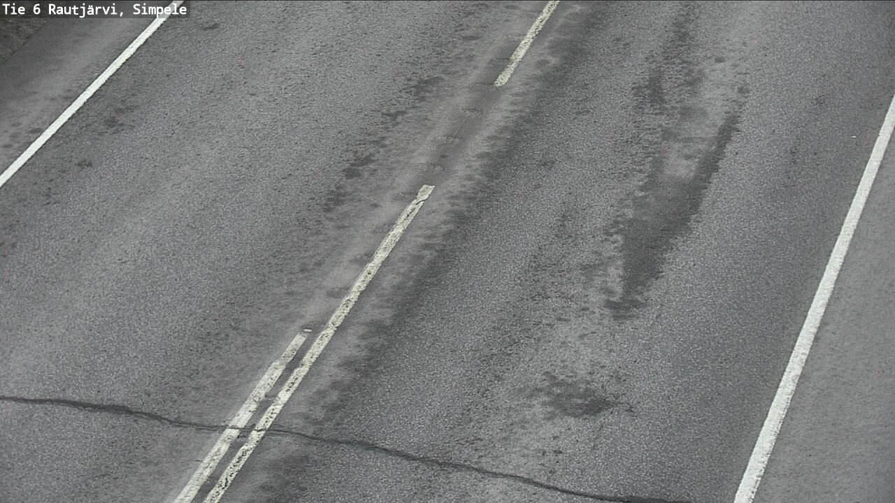 Weather Camera Image Väg 6 Rautjärvi, Simpele, Rautjärvi, Etelä-Karjala