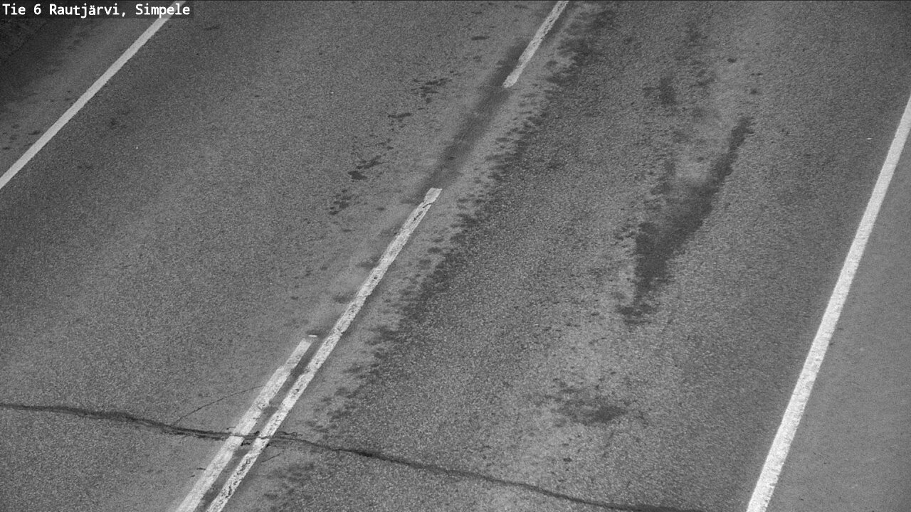 Weather Camera Image Väg 6 Rautjärvi, Simpele, Rautjärvi, Etelä-Karjala