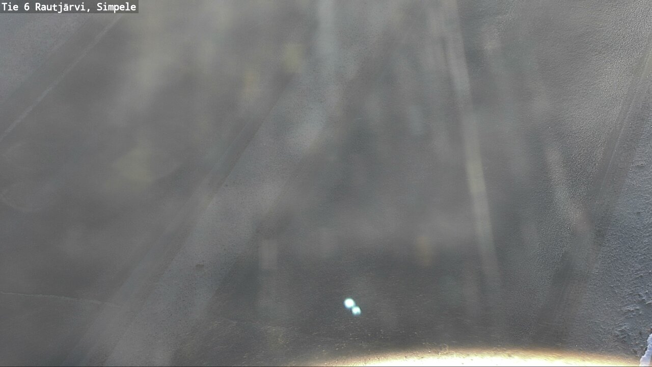 Weather Camera Image Väg 6 Rautjärvi, Simpele, Rautjärvi, Etelä-Karjala