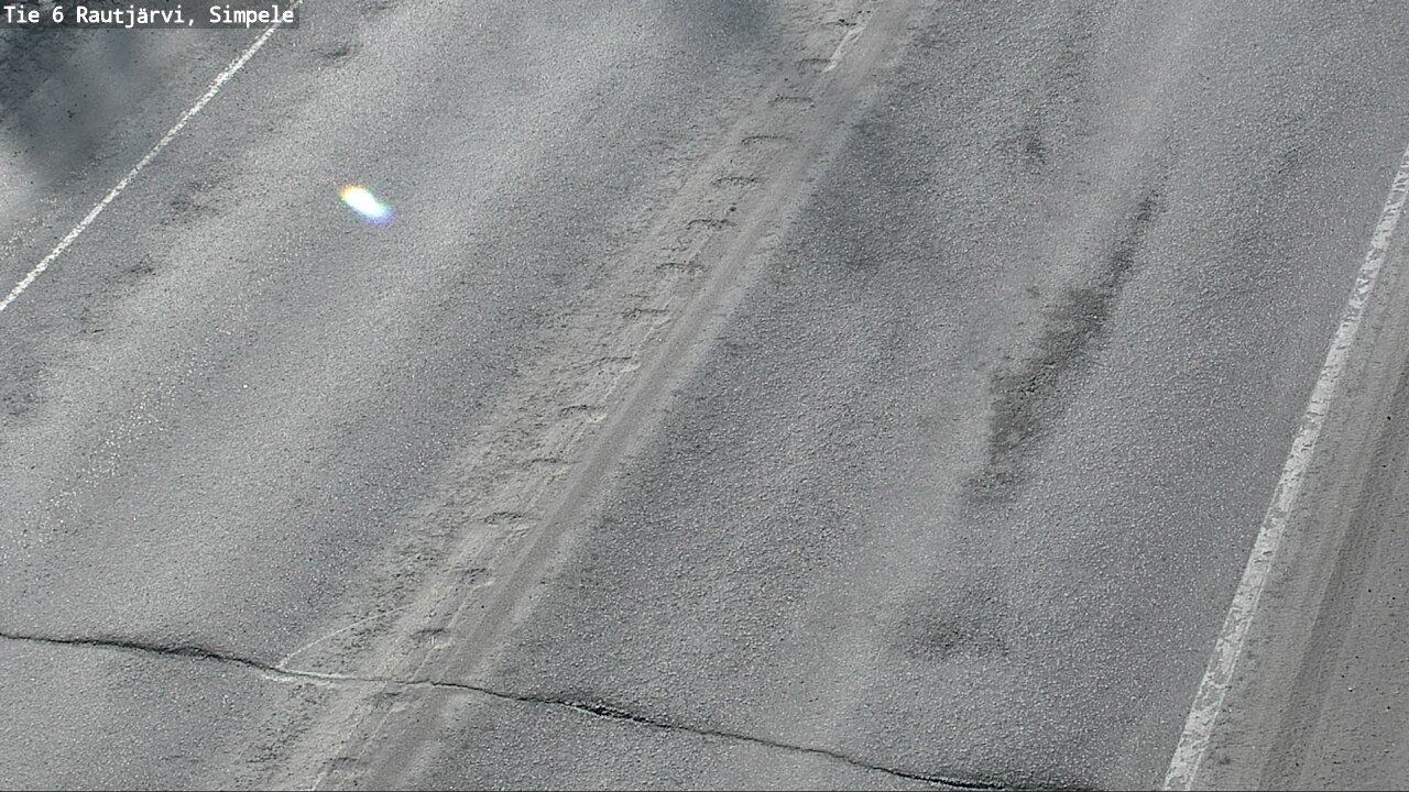 Weather Camera Image Väg 6 Rautjärvi, Simpele, Rautjärvi, Etelä-Karjala