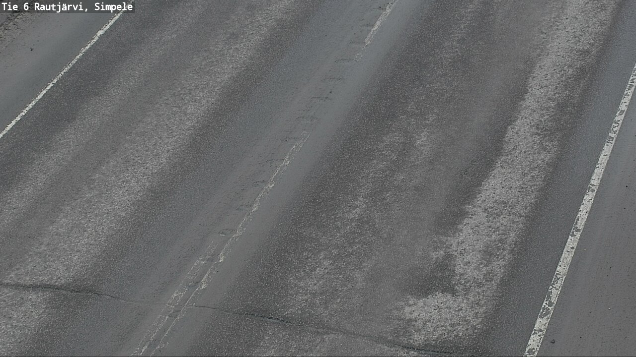 Weather Camera Image Väg 6 Rautjärvi, Simpele, Rautjärvi, Etelä-Karjala