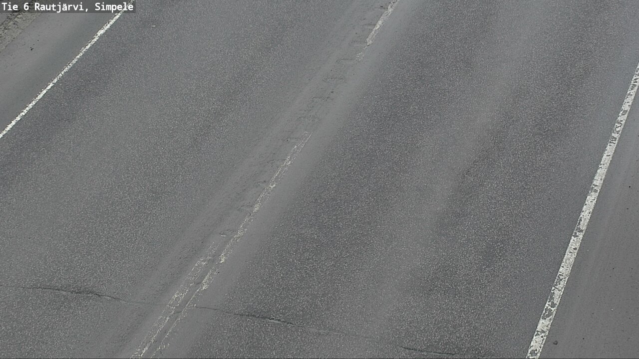 Weather Camera Image Väg 6 Rautjärvi, Simpele, Rautjärvi, Etelä-Karjala