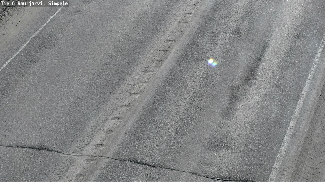 Weather Camera Image Väg 6 Rautjärvi, Simpele, Rautjärvi, Etelä-Karjala