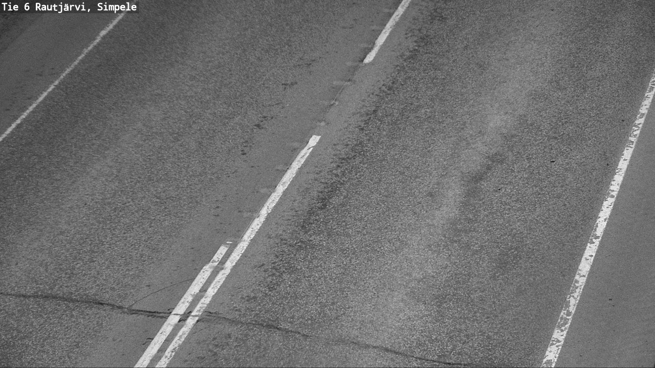 Weather Camera Image Road 6 Rautjärvi, Simpele, Rautjärvi, Etelä-Karjala