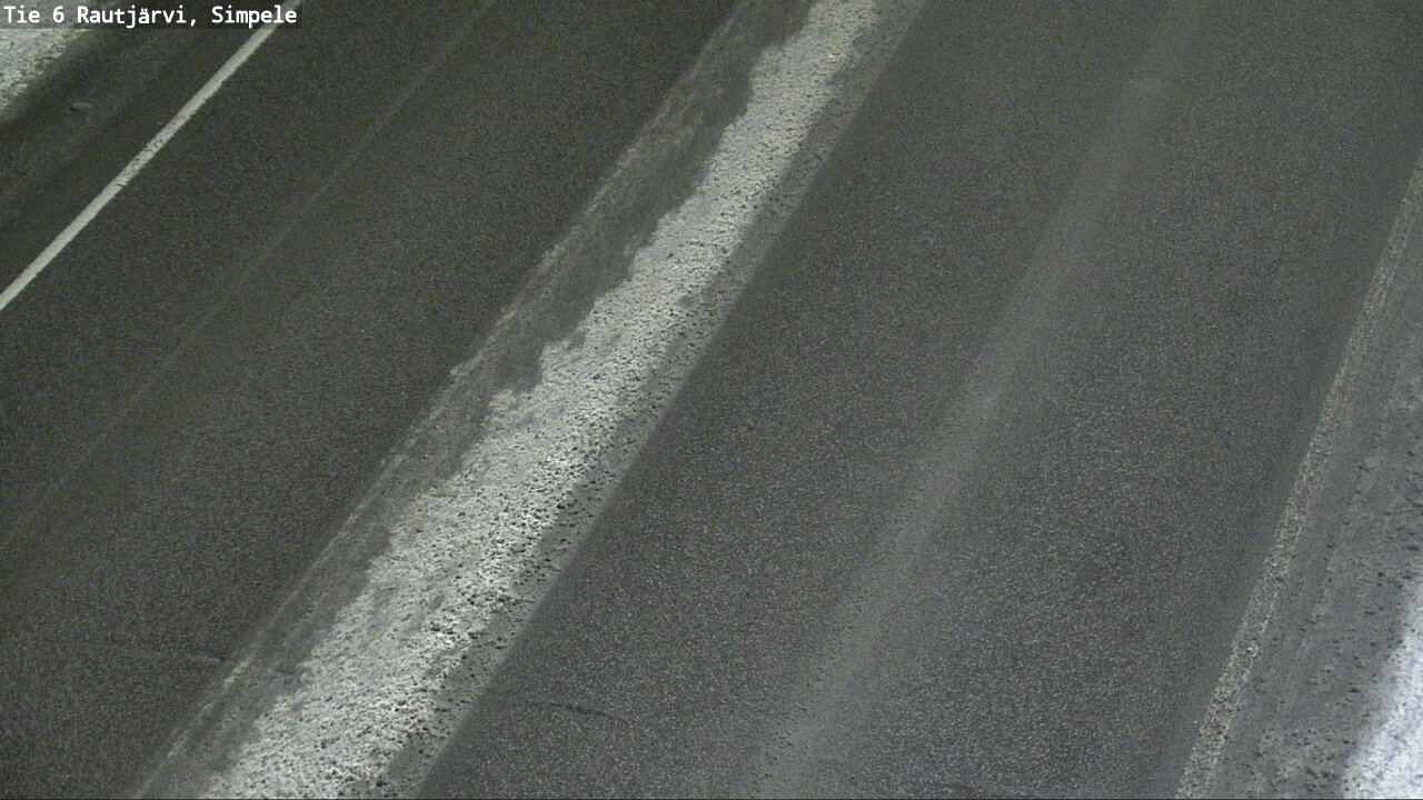 Weather Camera Image Road 6 Rautjärvi, Simpele, Rautjärvi, Etelä-Karjala