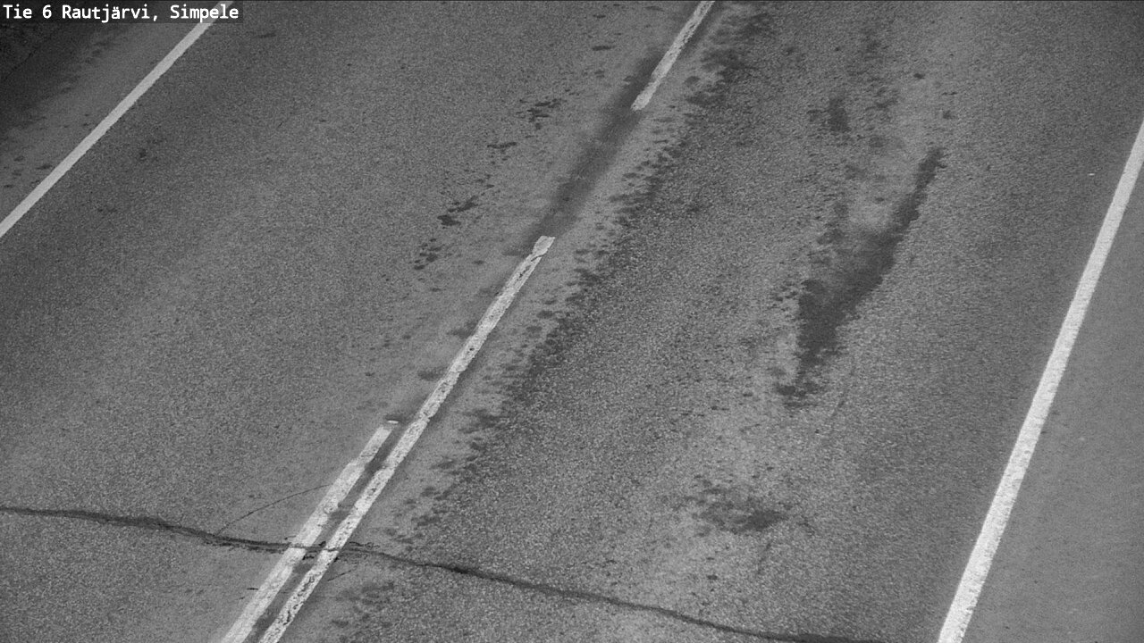 Weather Camera Image Väg 6 Rautjärvi, Simpele, Rautjärvi, Etelä-Karjala