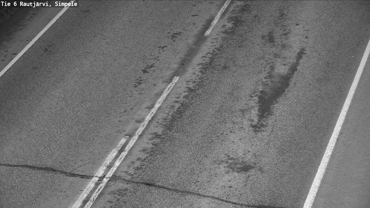Weather Camera Image Väg 6 Rautjärvi, Simpele, Rautjärvi, Etelä-Karjala