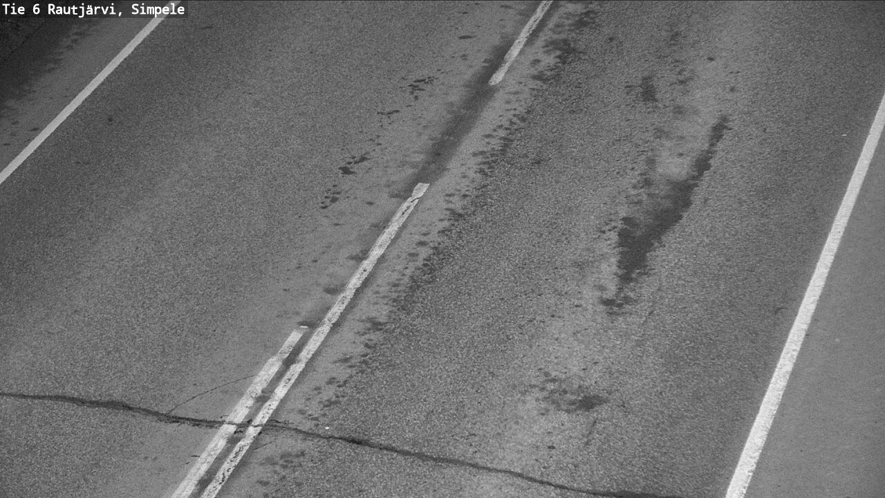 Weather Camera Image Väg 6 Rautjärvi, Simpele, Rautjärvi, Etelä-Karjala