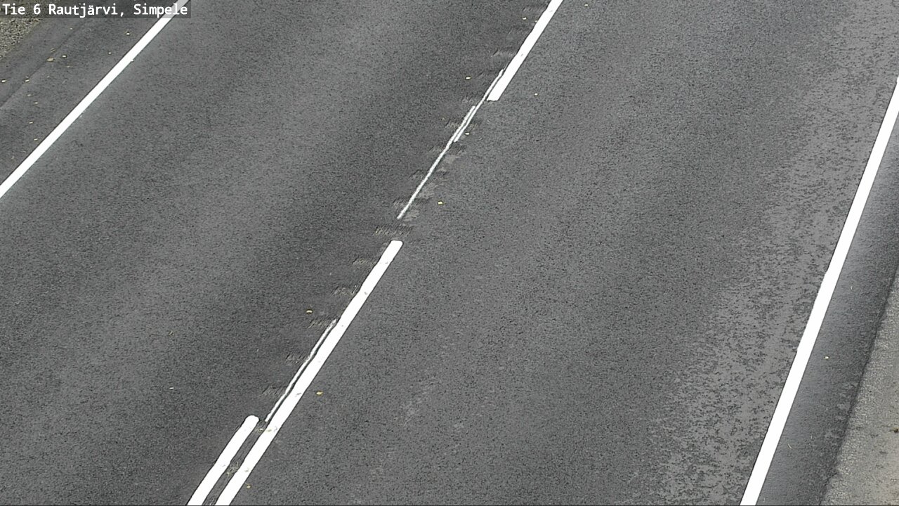 Weather Camera Image Road 6 Rautjärvi, Simpele, Rautjärvi, Etelä-Karjala