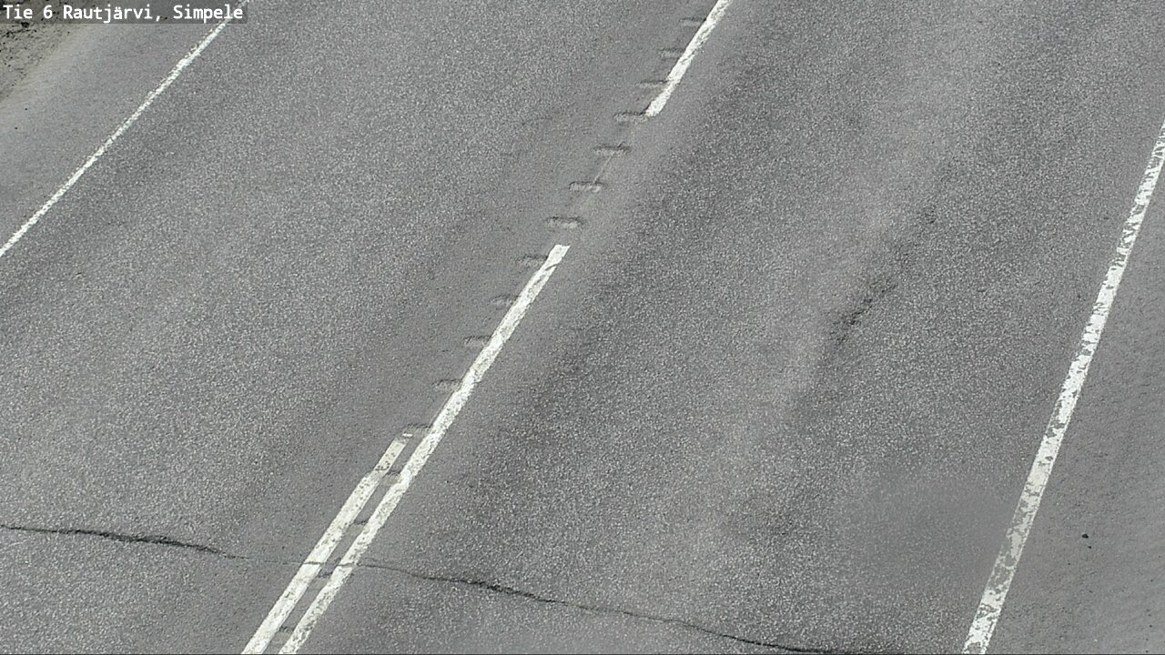 Weather Camera Image Väg 6 Rautjärvi, Simpele, Rautjärvi, Etelä-Karjala