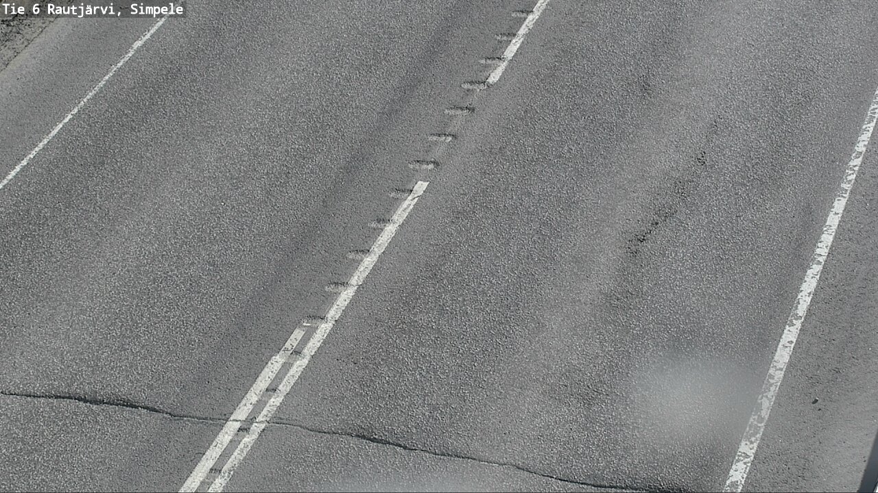 Weather Camera Image Road 6 Rautjärvi, Simpele, Rautjärvi, Etelä-Karjala