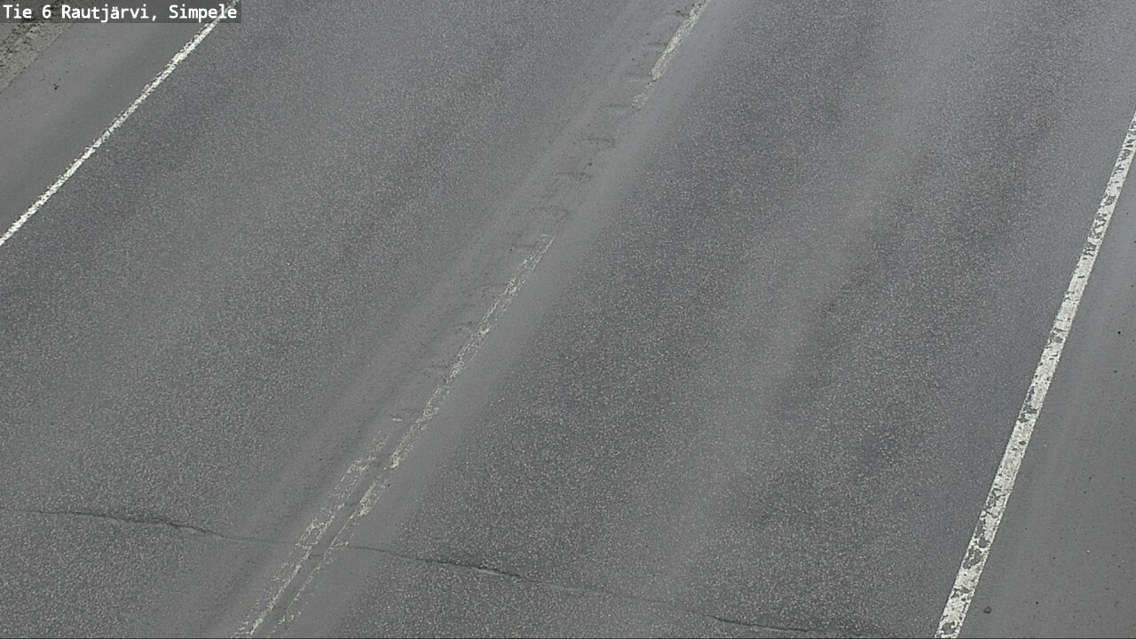 Weather Camera Image Väg 6 Rautjärvi, Simpele, Rautjärvi, Etelä-Karjala