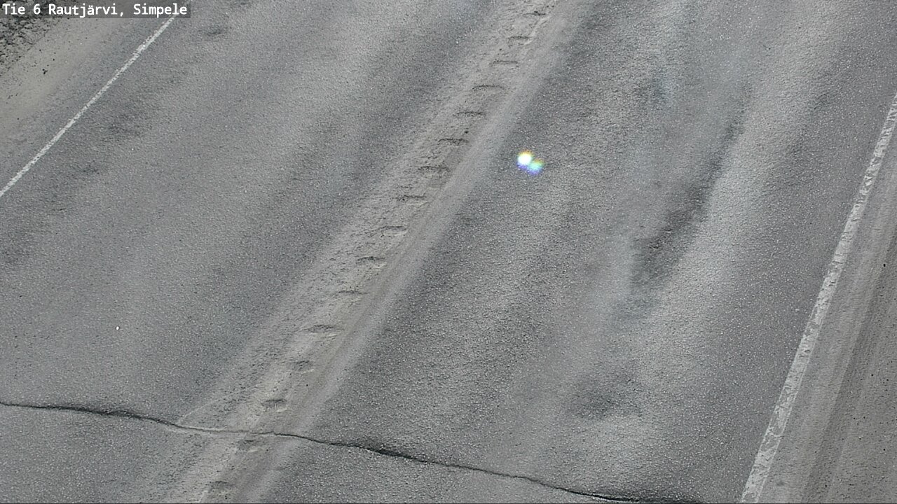Weather Camera Image Väg 6 Rautjärvi, Simpele, Rautjärvi, Etelä-Karjala