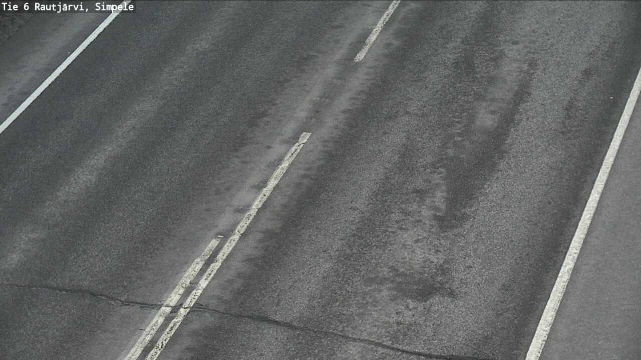 Weather Camera Image Väg 6 Rautjärvi, Simpele, Rautjärvi, Etelä-Karjala